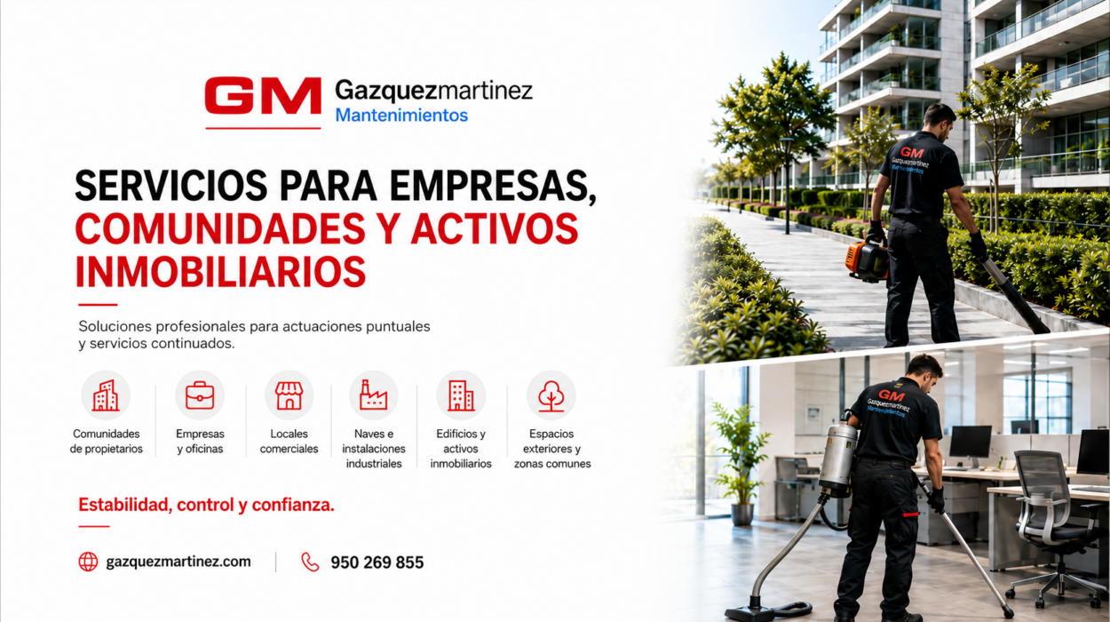 Servicios de mantenimiento para empresas y comunidades Servicios de mantenimiento para empresas y comunidades