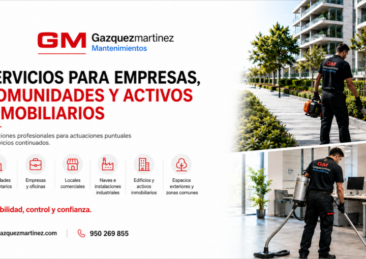 Servicios de mantenimiento para empresas y comunidades