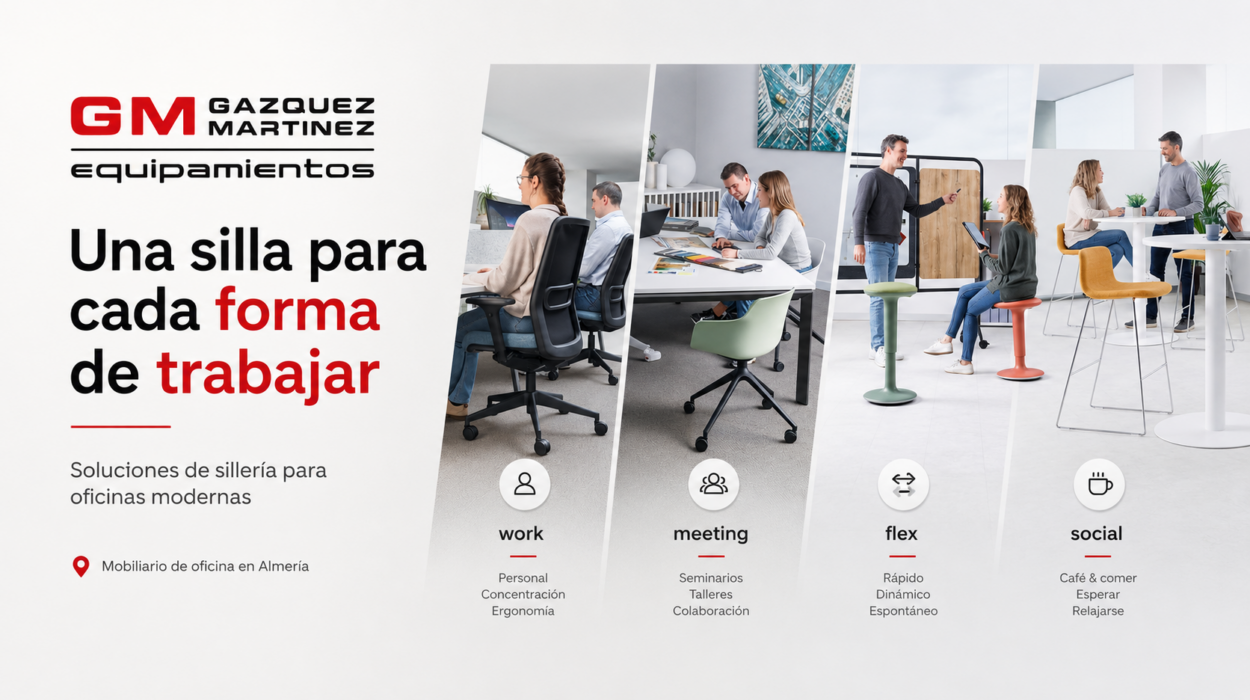 Mobiliario de oficina en Almería: una silla para cada forma de trabajar silla mobiliario de oficina almería